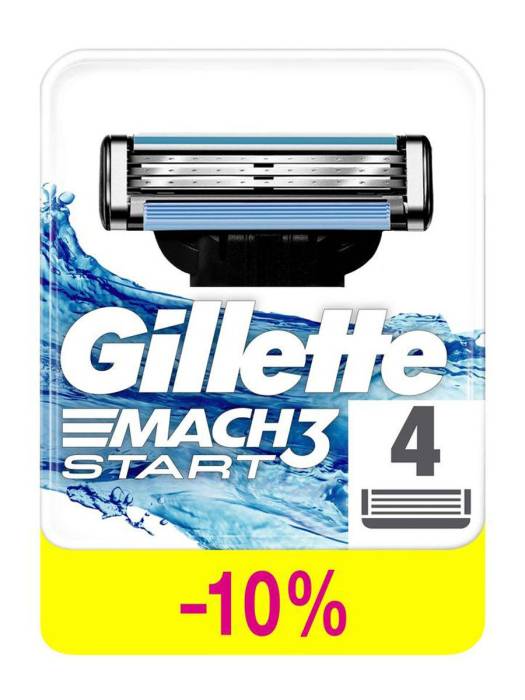 Сменные кассеты "Gillette" Mach3 Start, 4 шт.