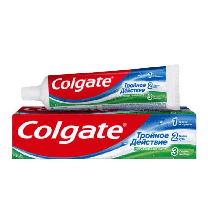 Зубная паста 100 мл/146 гр "Colgate", Тройное действие Натуральная мята