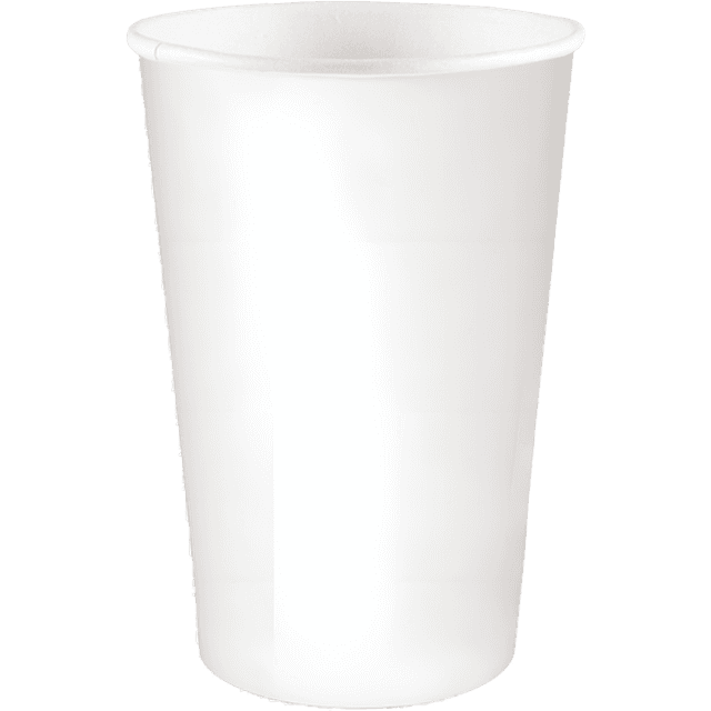 Стакан бумажный 400 мл БЕЗ РИС. БЕЛЫЙ D-90 мм БЛ
