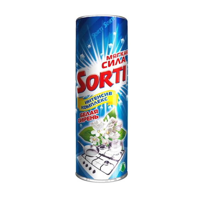 Чистящее средство 500 г "Sorti" порошок, Белоснежный белый