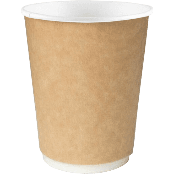 Стакан бумажный 250 мл ДВУХСЛОЙНЫЙ КРАФТ натуральный D-80 мм БЛ
