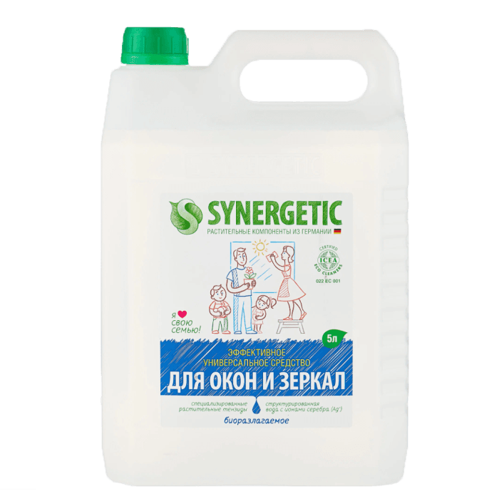 Средство для стекол и зеркал 5 л "SYNERGETIC"