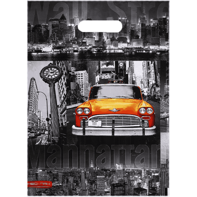 Пакет 30*40 см "Манхэттен" 60 мкм прорезь ламинат