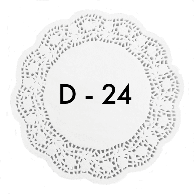 Ажурные салфетки D-24 см (250 шт.упак)