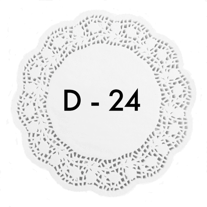 Ажурные салфетки D-24 см (250 шт.упак)