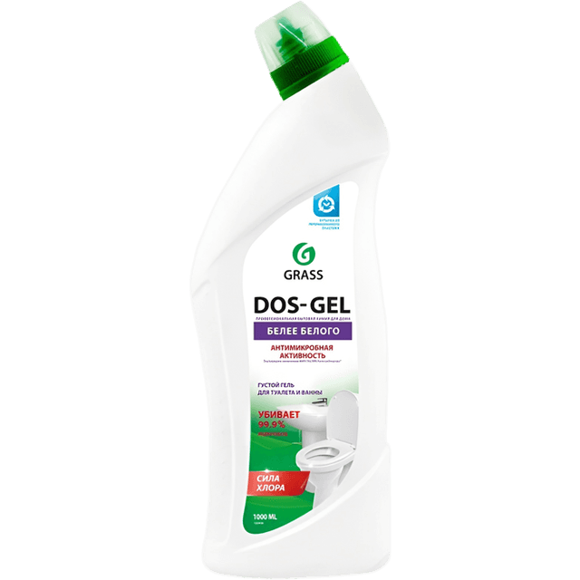 Дезинфицирующий чистящий гель 1л Grass «Dos Gel»