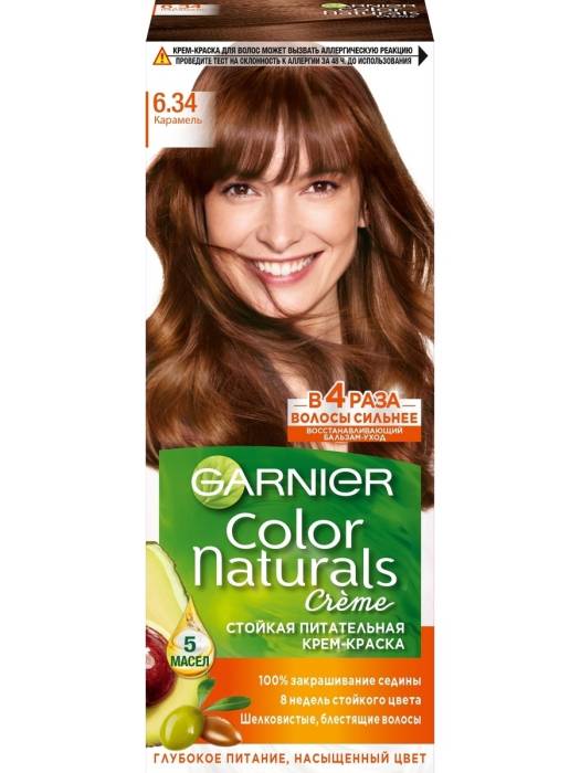 Крем-краска для волос "Garnier" Color Naturals, 6.34 Карамель