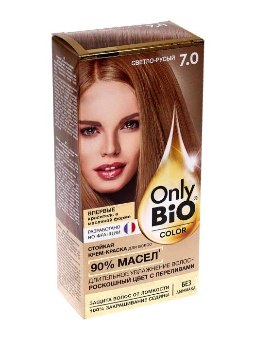 Крем-краска для волос "Only Bio Color", 7.0 Светло-русый