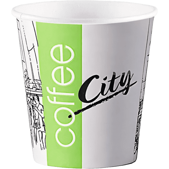 Стакан бумажный 400 мл "СИТИ" D-90 мм БЛ