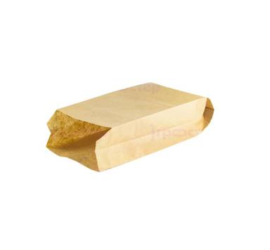 Пакет бумажный 185*80*45 КРАФТ, под шаурму, эконом V-дно БК38/50К