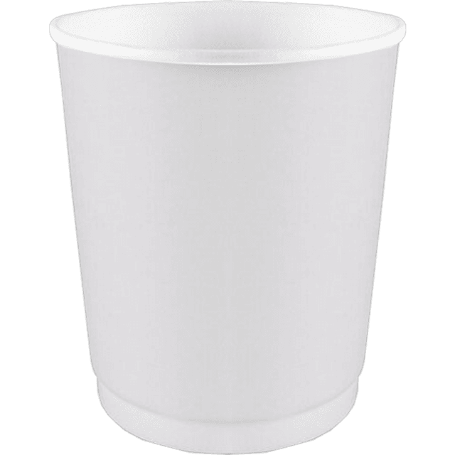 Стакан бумажный 250 мл Гладкий Белый Двухслойный D-80 мм БЛ