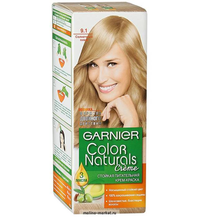 Крем-краска для волос "Garnier" Color Naturals, 9.1 Солнечный пляж