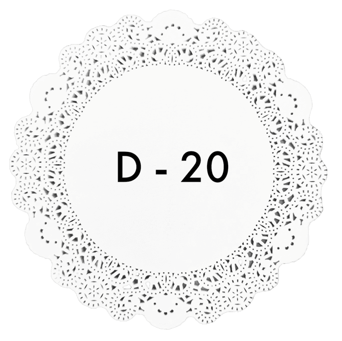 Ажурные салфетки D-20 см (250 шт.упак) Aviora