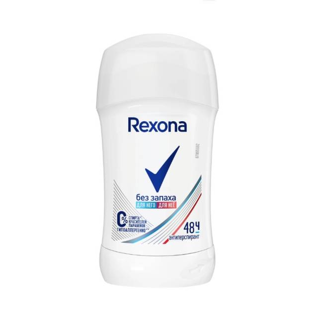 Дезодорант стик 40 мл "Rexona", Без запаха