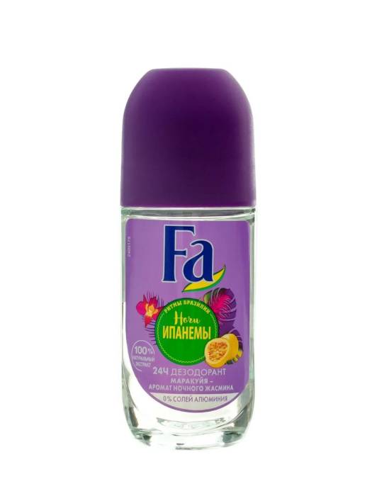 Дезодорант шариковый 50 мл "Fa" ЖЕНСКИЙ, Ночи ипанемы