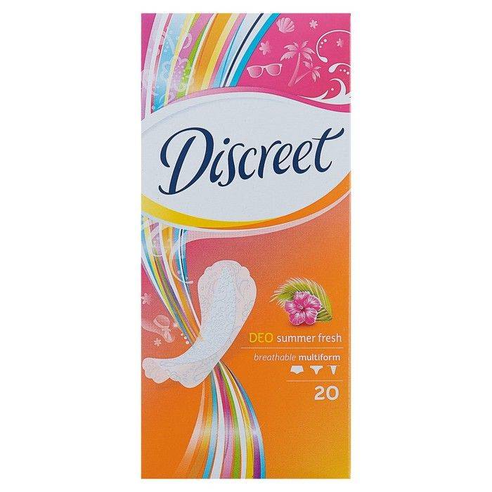 Прокладки "Discreet" ежедневные Deo дышащие (20 шт.упак)