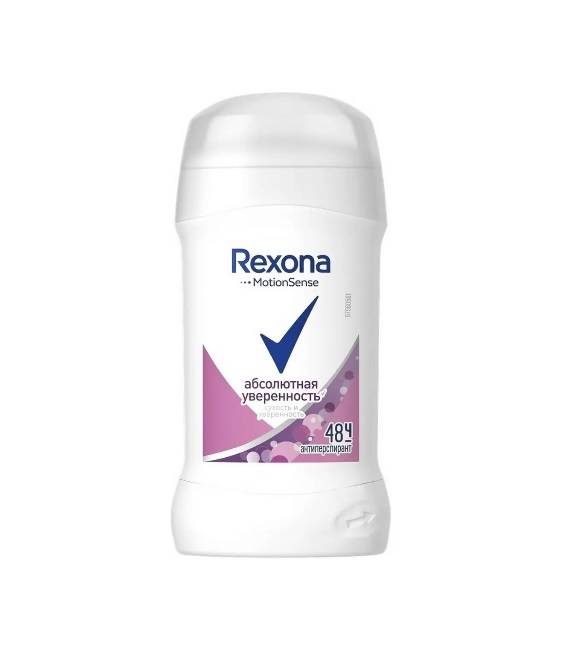 Дезодорант стик 40 мл "Rexona", Абсолютная уверенность