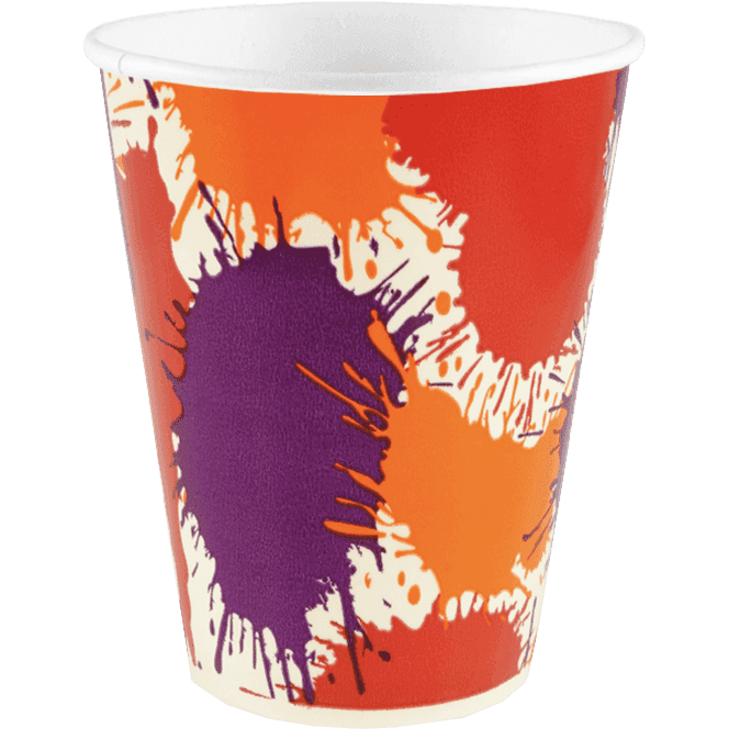 Стакан бумажный 500 мл Кляксы ХН D-90 мм В
