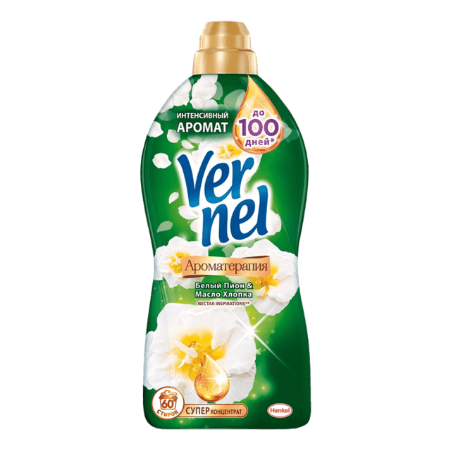 Кондиционер для белья 1,82 л "Vernel", Пион и Хлопок