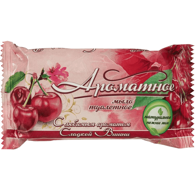 Мыло кусковое 75 г туалетное "Ароматное", Сладкая вишня