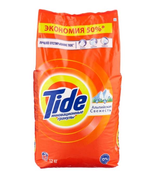 Стиральный порошок 12 кг "Tide" автомат, Альпийская свежесть