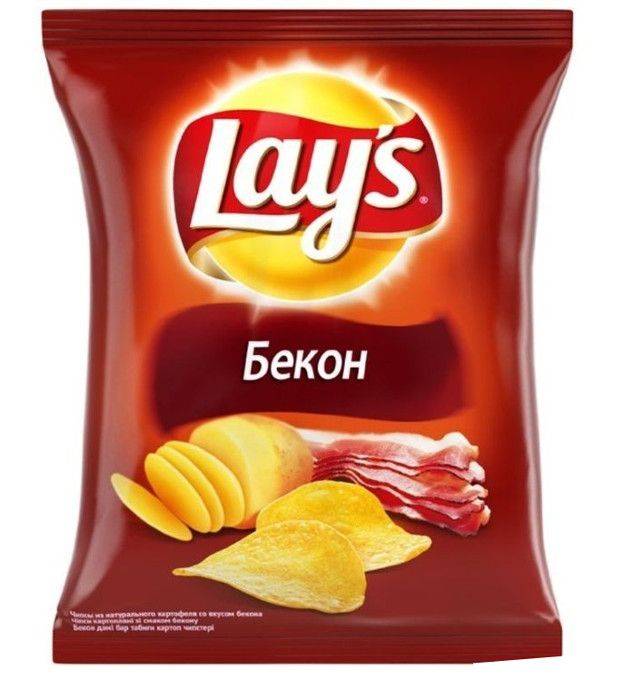 Чипсы "LAYS" 70 г ассортимент, Бекон