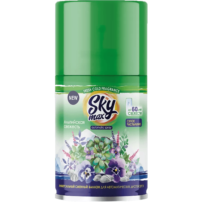 Освежитель воздуха/сменный баллон 250 мл "Sky Max", Альпийская свежесть