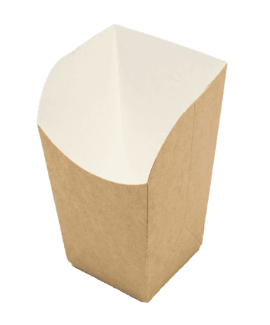 Упаковка бумажная для картофеля фри, попкорна, снеков ECO SNACK CUP L "Pure Kraft"