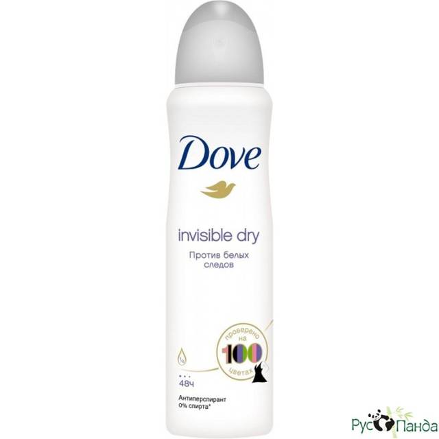 Дезодорант спрей 150 мл "Dove" ЖЕНСКИЙ, Invisible dry/Невидимый (белый)