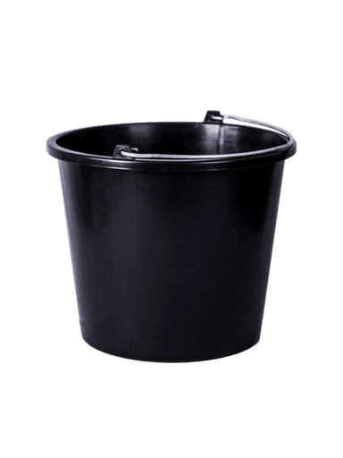 Ведро пластиковое 16 л "Строительное" черное