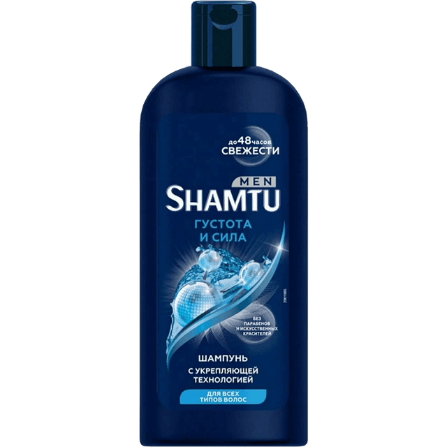 Шампунь 300 мл Shamtu Мужской, Густые и сильные с укрепляющей технологией