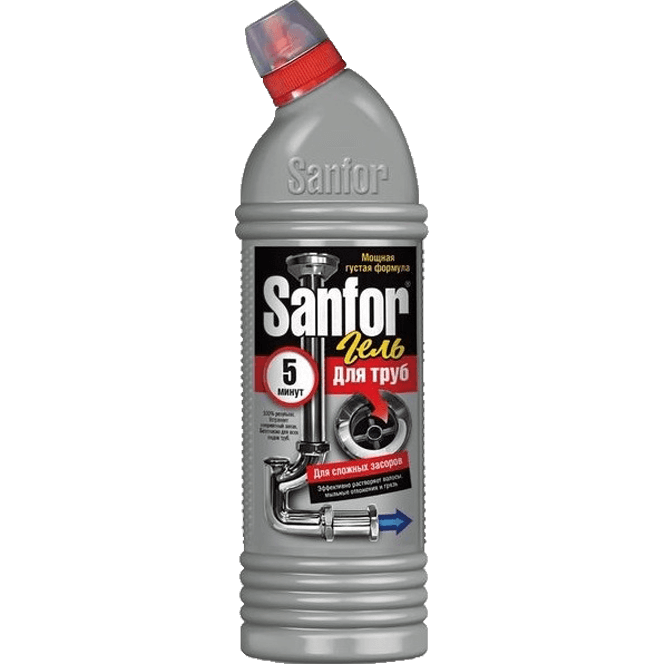 Чистящее средство 750 мл Sanfor для труб