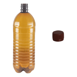 ПЭТ бутылка 1,0 л КОРИЧНЕВАЯ + крышка КОМПЛЕКТ