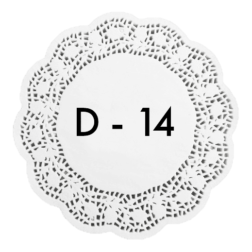 Ажурные салфетки D-14 см (250 шт.упак)