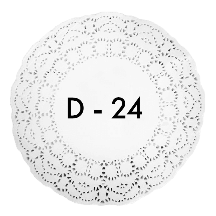 Ажурные салфетки D-24 см