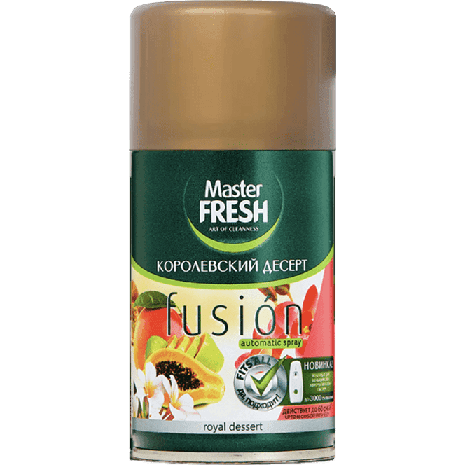 Освежитель воздуха 250 мл "Master FRESH GOLD" сменный баллон, Королевский десерт 