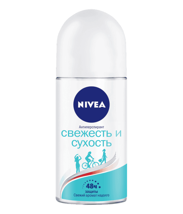 Дезодорант шариковый 50 мл "Nivea" ЖЕНСКИЙ, Свежесть и сухость