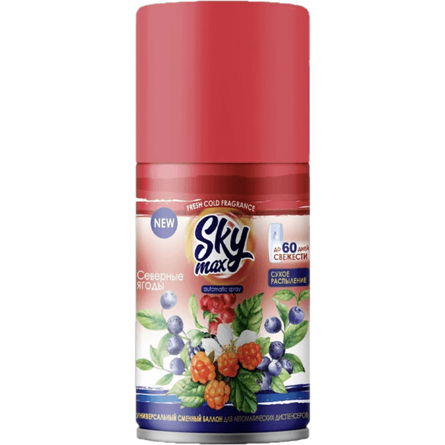 Освежитель воздуха/сменный баллон 250 мл "Sky Max", Северная ягода
