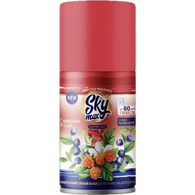 Освежитель воздуха/сменный баллон 250 мл "Sky Max", Северная ягода