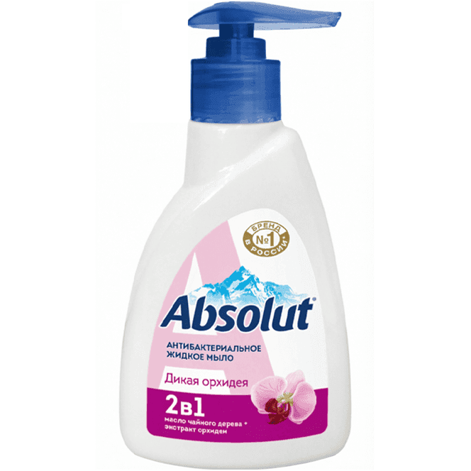 Жидкое мыло 250 мл "Absolut", Дикая орхидея 2в1