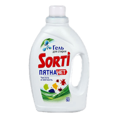Гель для стирки белья 1200 гр "Sorti", Пятна нет