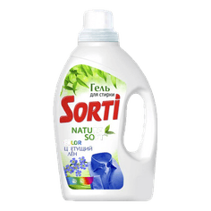 Гель для стирки белья 1200 гр "Sorti", Колор Цветущий лен