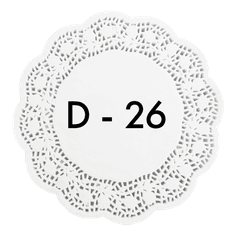 Ажурные салфетки D-26 см (250 шт.упак)