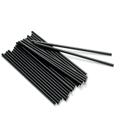 Трубочки бумажные 195*6 мм ЧЕРНЫЕ "ECO STRAW BE"