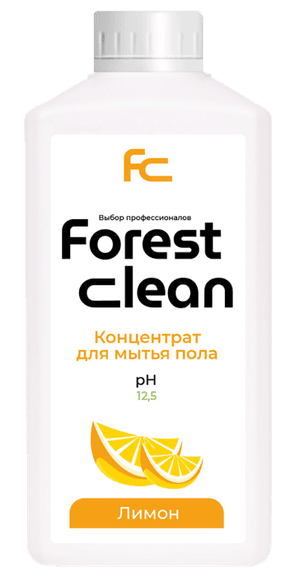 Концентрат для мытья пола 1 л "FOREST Clean" Сочный лимон