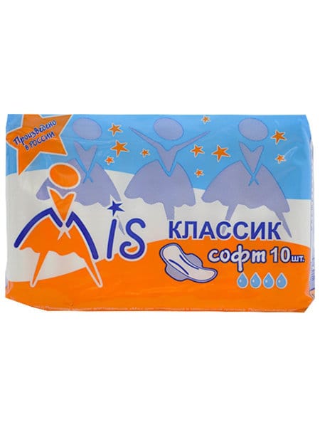 Прокладки "MIS" классик софт 4 капли (10 шт.упак)