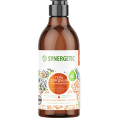 Гель для душа 380 мл SYNERGETIC, Карамельное яблоко и ваниль