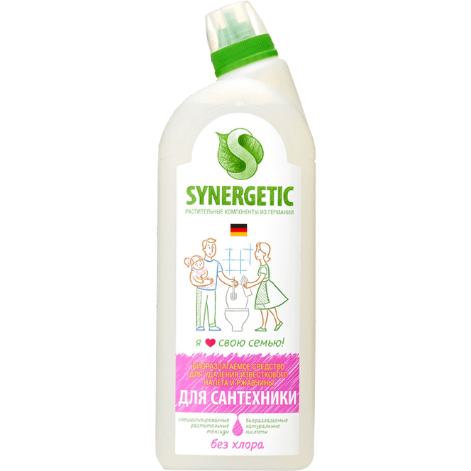 Кислотное средство для сантехники 1 л SYNERGETIC