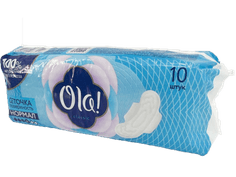 Прокладки "Ola!" Wings Top DRY Classic Normal, 4 капли, с крылышками сеточка (10 шт.упак)