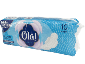Прокладки "Ola!" Wings Top DRY Classic Normal, 4 капли, с крылышками сеточка (10 шт.упак)
